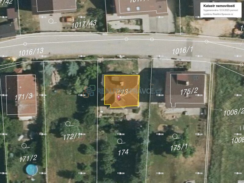 Mapa katastru nemovitostí