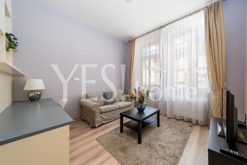 Pronájem zařízeného bytu 2+kk, 40 m2, Máchova, Praha 2 - Vinohrady