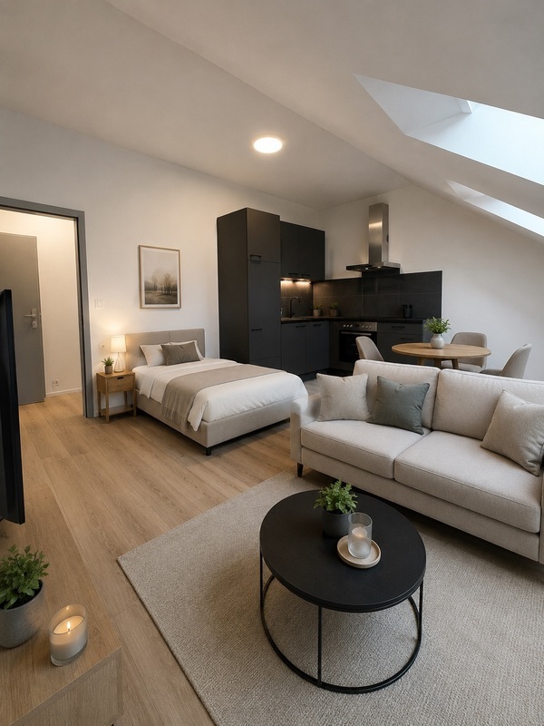 Pronájem podkrovního bytu 1+kk (30 m²) – Rudolfovská tř., České Budějovice 6
